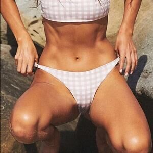 Boamar Paige Bikini Bottoms In Gingham Medium NWT